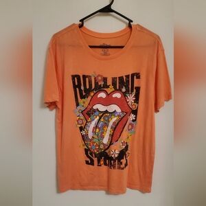 Rolling Stones Women's Floral Band Concert T-Shirt Size Medium